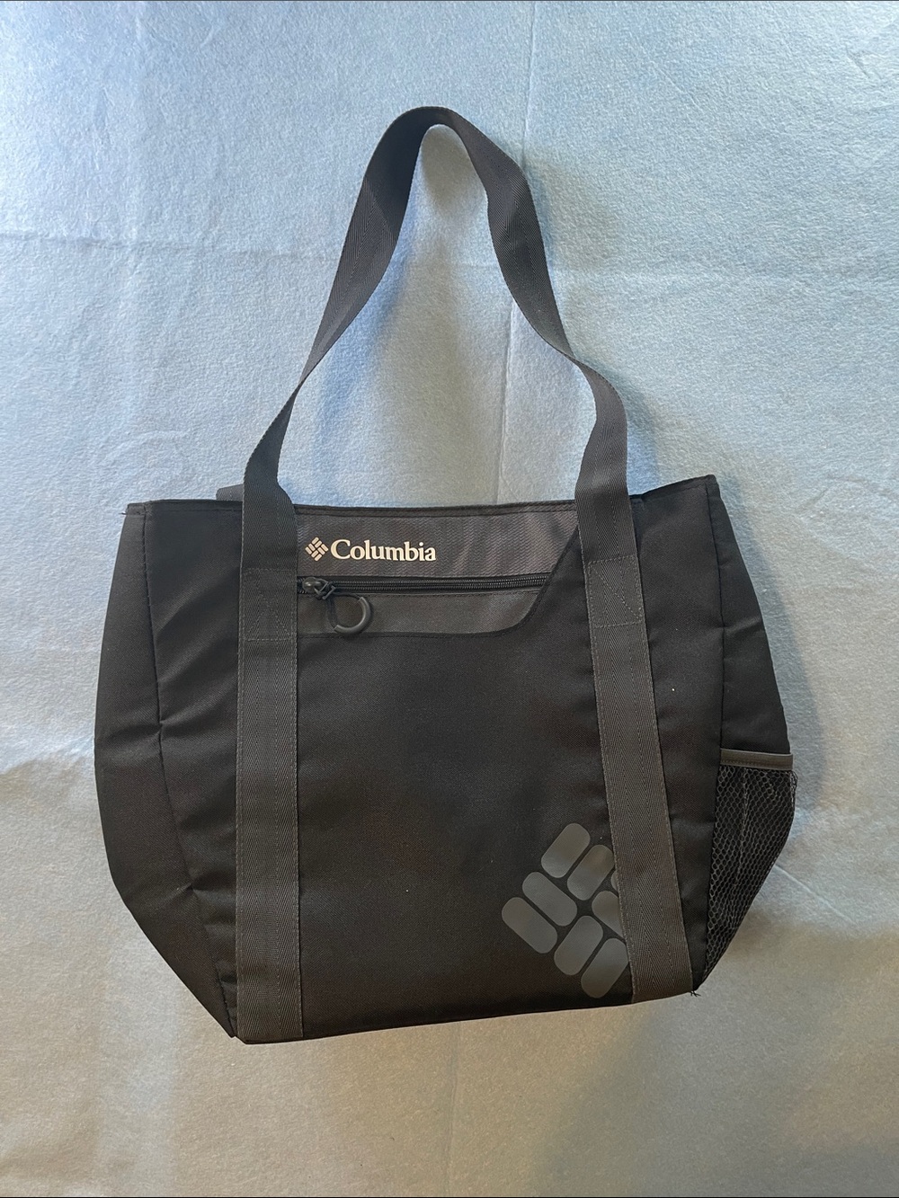 Columbia Black Compact Everyday lunch Tote with Mesh Side Pocket